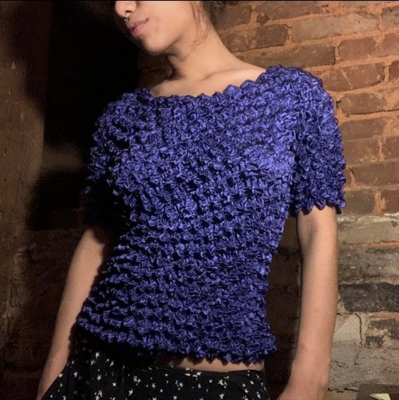 Purple popcorn shirt - Picture 2 of 4